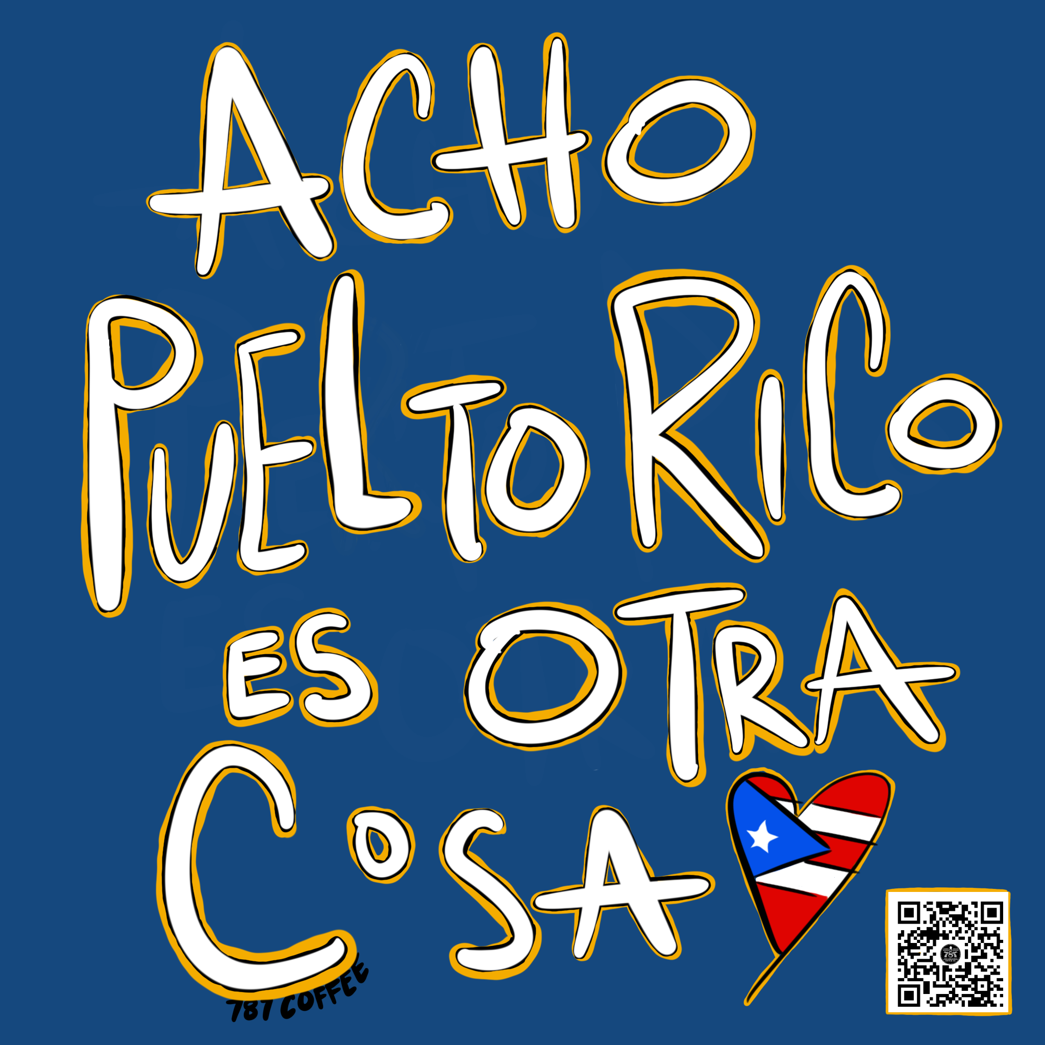Acho Puerto Rico Es Otra Cosa Sticker – Bad Bunny Inspired DTMF Boricua Pride | 787 Coffee Official